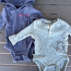 Carter's Blue and Green Bodysuit Set
